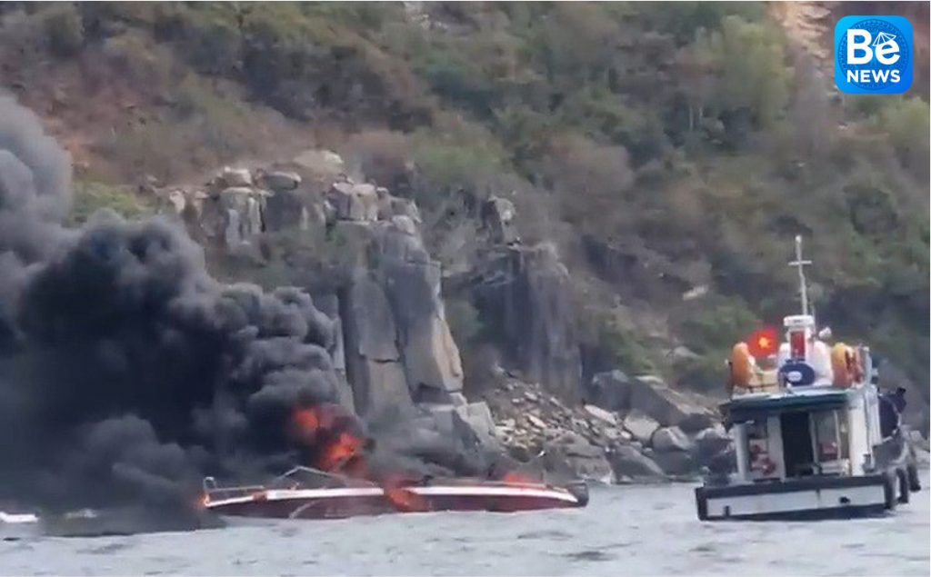 ニャチャン湾で観光カヌーが燃えました2