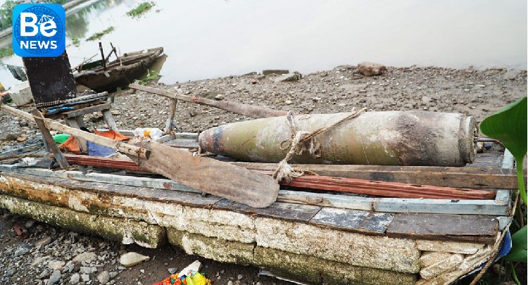 重量約200キロの不発爆弾：ハイフォンの橋下で眠っていた2