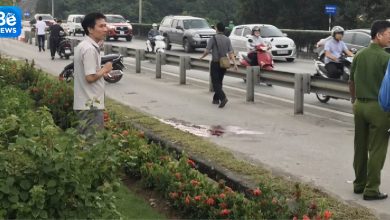 バイチャイ橋で刺されて倒れた女性