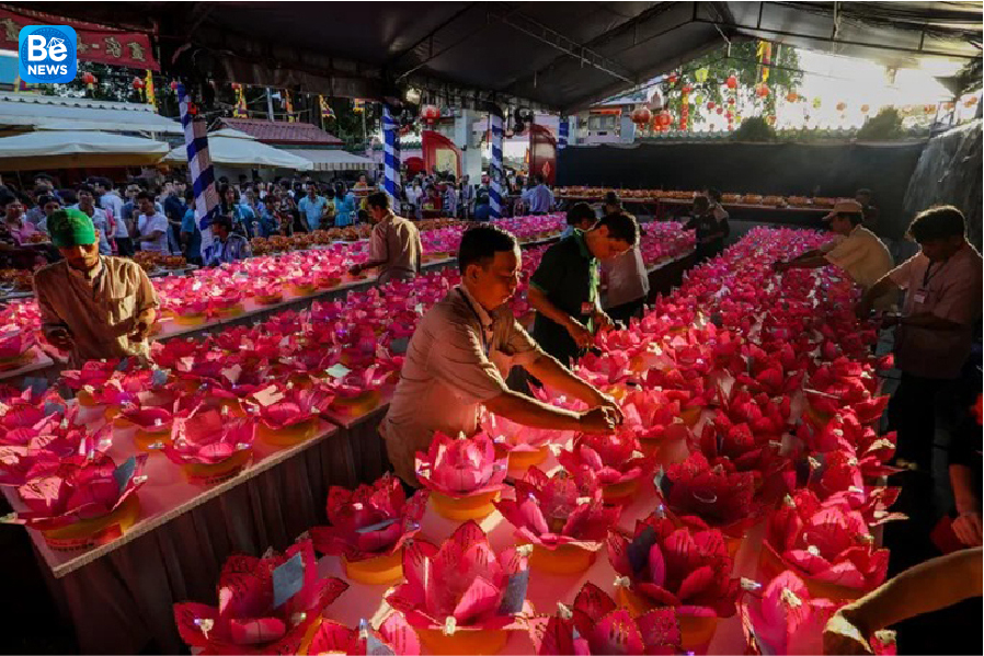 ベトナム仏教教会は、人々はプラスチックの灯籠を流しませんで頼みました2